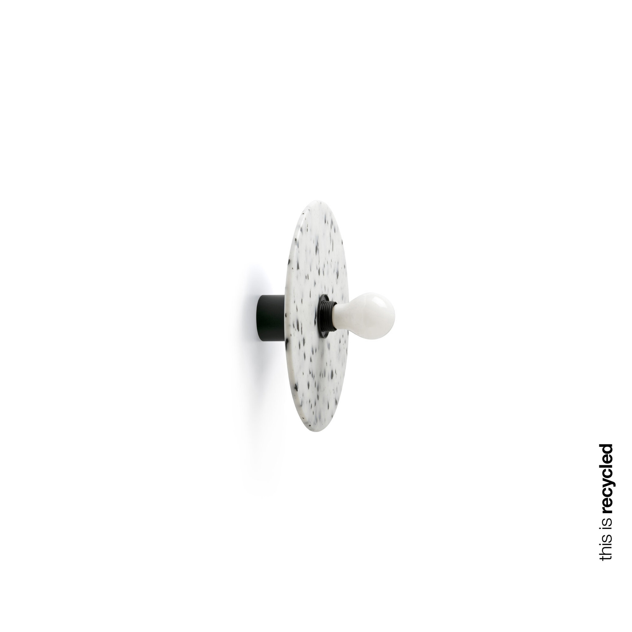 PR45598BI39494_62173_50_CONFETTI_APLIQUE_PLAFON_MARMOREO_NEGRO_E27_o300_70_SZ2 CONFETTI ø300 H140 - Image 1