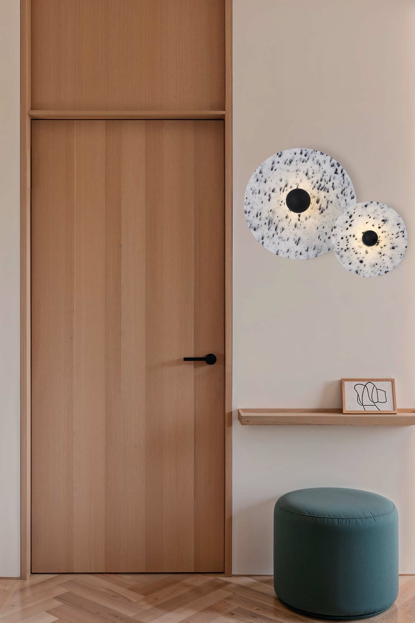 PR45603BI39813_62174_51_CONFETTI_APLIQUE_PLAFO_MARMOREO_NEGRO_E27_o450_140_SZ4 CONFETTI ø450 H70 - Image 1